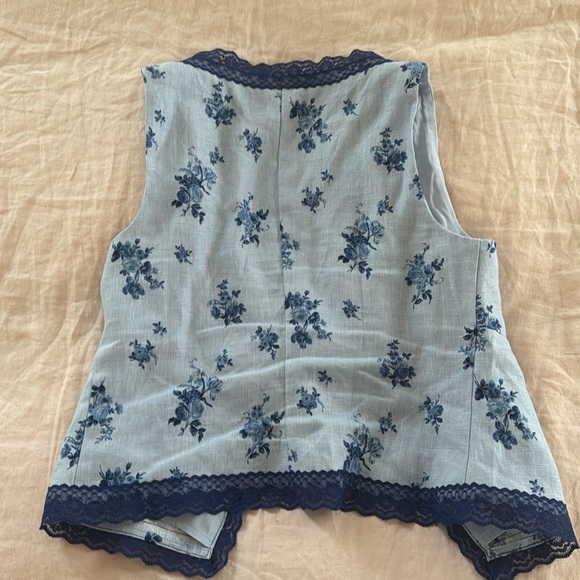 Reformation linen vest top blue - Picture 5 of 5